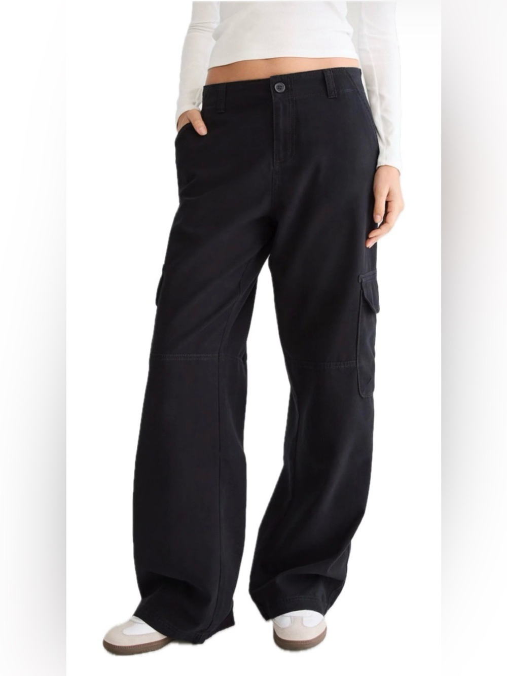 Aeropostale Utility Cargo Pants. Black Straight Leg. Women’s Size Small.